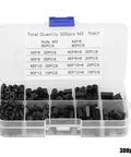 M3 Nylon Standoff Kit 300 Piece Assortment With Male And Female Screws Nuts And Spacers For PCB Motherboard Circuit Board Mounting Hardware And Electronic DIY Projects Great For Prototyping Enclosures And Equipment, 300-piece case