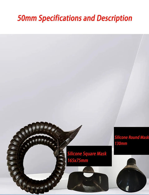 Heavy Duty Adjustable Fume Extraction Arm With Flexible Half Inch Industrial Dust Hose For Welding And Laser Marking silicone masks