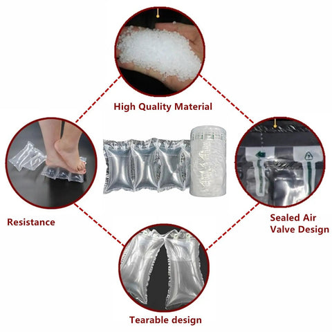 330 Pack Inflatable Air Pillows For Shipping Mailing Moving Top Shelf Padding With Hand Pump showing high quality air cushion bags and design features.