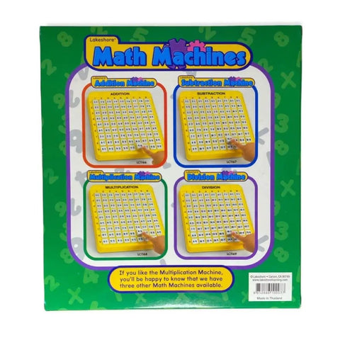 Nail Those Times Tables With This Totally Legit Kids Multiplication Machine Featuring A Super Clean Self Checking Design That Keeps Young Learners Hooked On Independent Math Drills And Serious Skill Building Fun For Ages Seven Through Eleven, color-coded math machines for multiplication, addition, subtraction, and division.