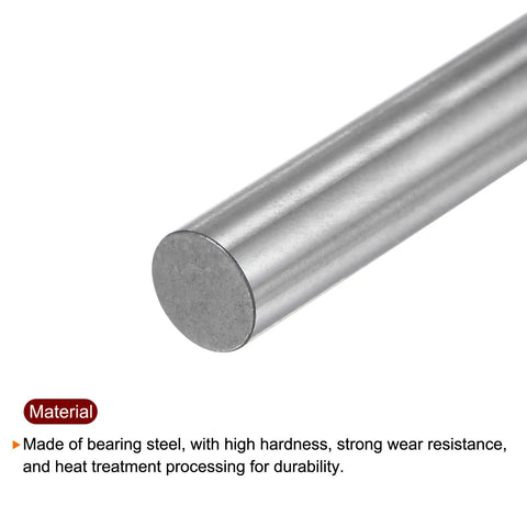 6mm Pin Gage 0.2362 Inch Gauge Diameter With 0.001mm Precision In Gcr15 Bearing Steel Go No Go Plug Gage For Measuring Hole Diameter And Depth Built To Last For Tough Machining And QC, steel rod close-up