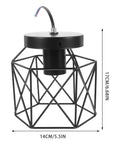 Real Deal Industrial Farmhouse Ceiling Light Rustic Iron Flush Mount With Bangin Hand Welded Metal Shades giving a vintage look with a geometric design.
