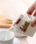 Premium Set Of 10 Transparent Milk Carton Lid Clips For Bags, Reusable Sealers To Keep Food Fresh Longer, Durable Kitchen Organization Tools For Pantry And Fridge Storage use with a milk carton.