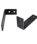 Heavy Duty Sliding Closet Doors 60 X 96 Inches With Complete Barn Bypass Hardware Kit Frosted Glass MDF Panels bracket hardware for installation.