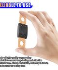 Heavy Duty 100Amp 32Volt Pure Copper Bolt Down Fuse Replacement Fits Mega AMG Stud Mount Circuit Protector held in hand.