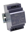 DIN Rail Power Supply 60W 24V 2.5A Ultra Slim 3SU Step Shape Industrial Grade UL Class II LPS Certified 4KV Isolation for Industrial Automation and Home Automation Projects, front view