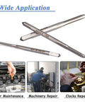 Top Shelf 10 Piece Mini Hand Tap Set With Dang Durable High Speed Steel Micro Bits used for car maintenance and machinery repair.