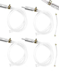 Air Free Universal Brake Bleeder Hose Kit With No Air Backflow One Way Valve For Quick Bleed Of Car And Motorcycle Clutch Systems 6mm Line Fits DOT3 DOT4 DOT5 1 Hydraulic Fluids Everyday Use