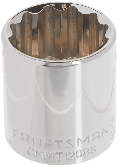 12 Point 30mm Metric Deep Socket For One Half Inch Drive With Quick Engagement Polished Chrome Finish Corrosion Resistant