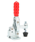 Front view of Pro Grade Toggle Clamp For Drill Press, Small Quick Release Vertical Clamp for Woodworking Jigs and Fixtures.