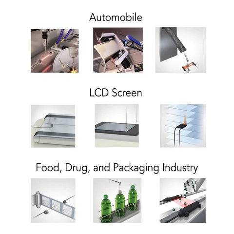 Reflective Optical Fiber Sensor Lens used in automobile, LCD screen, food, drug, packaging industries; compatible with FU models.