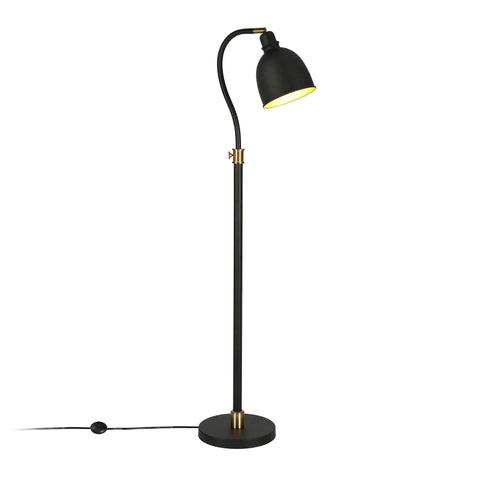 Adjustable Arc Floor Lamp With Metal Shade In Blackened Bronze Finish Sleek Modern Reading Lamp For Living Room Or Home Office E26 Base 8 Ft Cord