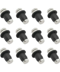 RV Water Tank Level Probes Kit Screw In Water Level Sensors For Fresh Gray And Black Waste Water Tanks 12 Pack With Corrosion Resistant Posts Grommets And Nut Assembly, black probes