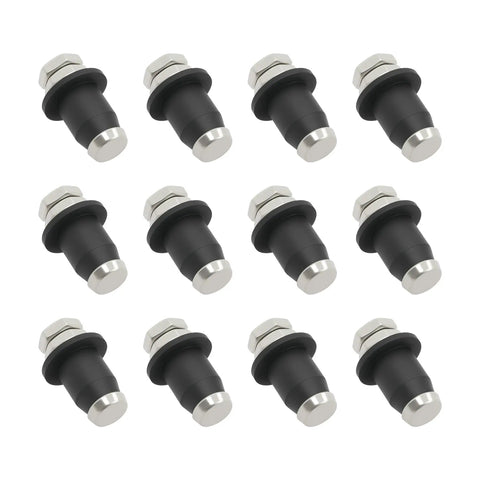 RV Water Tank Level Probes Kit Screw In Water Level Sensors For Fresh Gray And Black Waste Water Tanks 12 Pack With Corrosion Resistant Posts Grommets And Nut Assembly, black probes