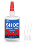 All In One Shoe Repair Glue For Boots Sneakers Heels Hiking Shoes Leather And Handbags with 3 precision nozzles, 30g bottle