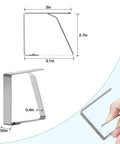 12 Pack Tablecloth Clips for Folding Tables and Outdoor Use, Durable Stainless Steel Clips in hand showing size and details