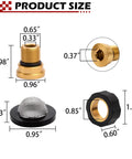 Copper Water Inlet Connector For High Pressure Washer Pumps Three Eighths Inch Male To Three Quarters Inch Female Fitting Durable Corrosion Resistant Inlet Adapter Works With Pressure Washers And Garden Hoses product dimensions