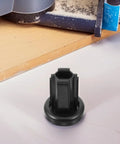 Top Tier Hockey Stick End Caps Kit 2 Pieces White Abs Plastic Protectors For Ice And Field Hockey Great Grip Boost Control Super Easy Install Durable Tips black hockey stick end cap on white surface