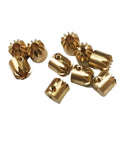 Beefy Copper Bevel Gear 0.5 Module 12 Teeth Right Angle 1:1 Transmission Miter Pinion 90 Degree Cone Gear 3mm Bore Boss Power Transfer
