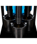 Close-up of Rock Solid Three Motor HEPA Dust Collector With Reverse Air Jet Pulse Filter Cleaner showing three HEPA filters.