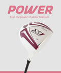 Women’s X1 Complete Golf Club Set With Driver Fairway Hybrid Irons Putter Stand Bag And Headcovers Graphite Shafts Right Handed Purple Petite Size Great For Travel And Practice On The Green Plug And Play Ready To Hit The Course titanium driver