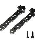 Two Pack 7075 Aluminum 25T Servo Arm Horns Long Steering Servo Arms For RC Cars Planes And Helicopters Black Premium Aluminum Upgrade