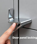 Real Deal Heavy Duty Shelf Clips Secure Standard Lockers And Metal Cabinets Forged From Tough Cold Rolled Steel Deliver Zero Flex Support Keep Units Dead Flat Legit Badass Gear For Shop And Retail Displays, showing a finger engaging the locking mechanism.