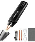 Rechargeable Battery Spot Welder With Visual Display 3360W Max Power showcasing copper tips and accessories.