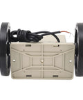 Mingzhe Automatic Metric Measuring Wheel, 999999m Distance Range, bottom view showing wheels and cable.