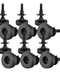15Pcs Heavy Duty Furniture Levelers Replacement Metal Leveling Feet For Stable Installations On Uneven Floors, Eliminating Wobble, Vibration, And Noise With Smooth, Quiet Performance, black metal screw-in feet set