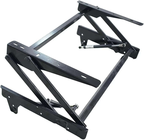 Lift Up Top Coffee Table Kit with solid metal frame and spring hinge, adjustable width 18.3 to 32 inches, DIY hardware kit