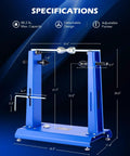 Motorcycle Wheel Balancer and Truing Stand for Bikes DIY Friendly Heavy Duty Tire Balancer with Adjustable Truing Pointer