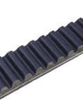 Close-up of RE28721 Drive Belt For John Deere Gator 4X2 AMT600 AMT622 AMT626 1200A Replacement showing teeth texture and materials.