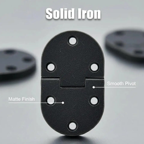 Solid Heavy Duty Butler Tray Hinges For Roll Top Desks And Drop Leaf Tables Dark Bronze Smooth 90 Degree Action with matte finish.