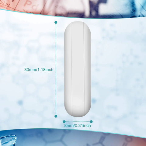 8-Piece PTFE Magnetic Stir Bar Set For Lab Use, White Stainless Steel Lab Workhorse Stir Plate Magnets, 30 mm 1.18 Inch, Corrosion-Resistant Abrasion-Resistant, Smooth Surface, Stable Speed, No Burrs, High-Rotation Stirring; 30mm size shown