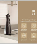 Replacement Charger For Water Flosser Models WP360 WP360W WP462 WP462W WP450 WP450W Two Prong Adapter 110-240V AC To 3V DC Output, 5.9Ft Cord Black Durable Build Easy Fit connected to water flosser