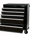 Beefy 26 Inch 5 Drawer Rolling Tool Chest Cabinet With Ball Bearing Slides Steel Tool Storage Box Organizer In Black