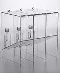 Kick Up Your Snack Station Game With This 9 Lb Acrylic Dry Food Dispenser 3 Pack Clear Bulk Bin Countertop Organizer showing transparent bins.