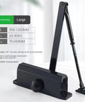 Heavy Duty Door Closer With Adjustable Speed 25kg To 85kg Hydraulic Buffering For Smooth Silent Soft Closing Quiet Close Anti Slam L Positioning Style Durable Hardware For Home And Office Doors
