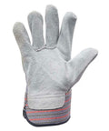 Heavy Duty Work Gloves For Landscaping And Gardening, 12 Pair Pack With Safety Cuff And Wing Thumb, Durable Split Leather Palm