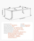 Heavy Duty Mini Split Ground Stand With Adjustable Anti Vibration Support For 9000 To 24000 BTU Ductless AC Heat Pump Galvanized Steel Floor Mount Bracket Up To 551 Lbs Load Capacity dimensions and features