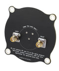 Pro Grade 5.8GHz FPV Triple Feed Patch Antenna 9.4dBi High Gain Circularly Polarized For FPV Racing Drones back view with connectors
