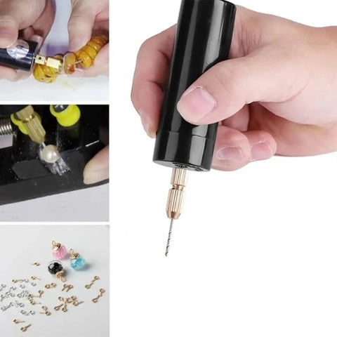 Kickass Rechargeable Electric Drill With Extended Battery Life And Precision Bits For Heavy Duty Diy Tasks and Quick Home Fixes Without Any Sweat Or Frequent Charging, held in hand with drill bit visible.