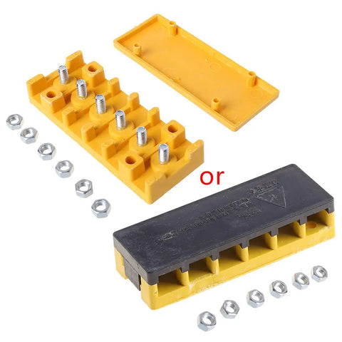 Junction Storage Insulation Box For Electric Bicycle Controllers And Wiring Bakelite Yellow Wire Connector Box With Nut 3 Wire 5 Wire Or 6 Wire Options Heat Resistant And Flame Retardant Built For E Bike Motors And Tricycle Controllers