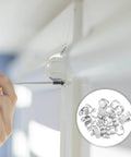 Installing 25 Pack Sliding Door Rollers and Metal Track Wheels Kit for Folding Doors, Curtain Pulleys fitting multiple track systems