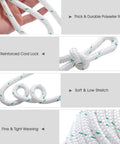 Beefy Double Braid Polyester Rope 150 Ft For Tie Down Pull Swing And Knot High Strength Outdoor Utility Rope With 5953 Lbs Working Load White
