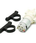 Mini DC Water Pump 6V To 12V Diaphragm Pump with mounting brackets, compact size, suited for DIY electronics and experiments