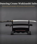Wakizashi Iaito Practice Sword with unsharpened aluminum alloy blade 21 inch iaido sword for nukitsuke and noto drills safe for training