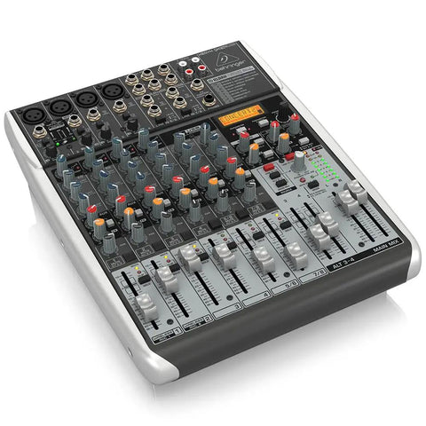 Xenyx QX1204USB Premium 12 Input 2 By 2 Bus Analog Mixer With Ultra Low Noise Mic Preamps Studio Grade Compressors Klark Teknik Multi FX