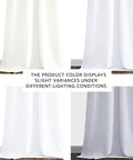 White Blackout Curtains 90 Inches Long Two Panels 46 Inches Wide Each Full Light Blocking Thermal Insulated Drapes color variance